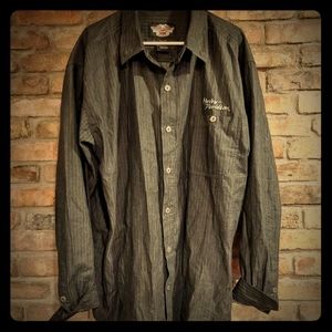 Harley Davidson XXL Tall button down
